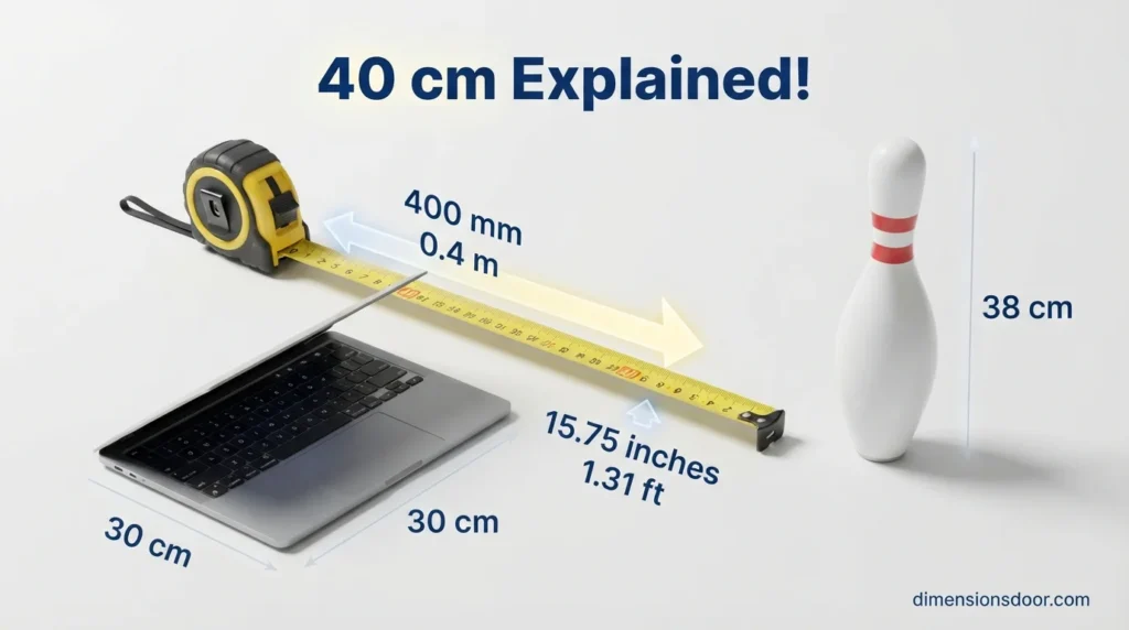 How Long Is 40 cm