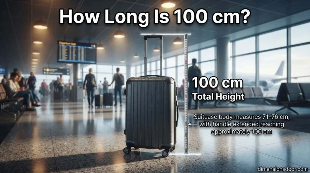 How Long Is 100 cm in Inches, Feet & Meters