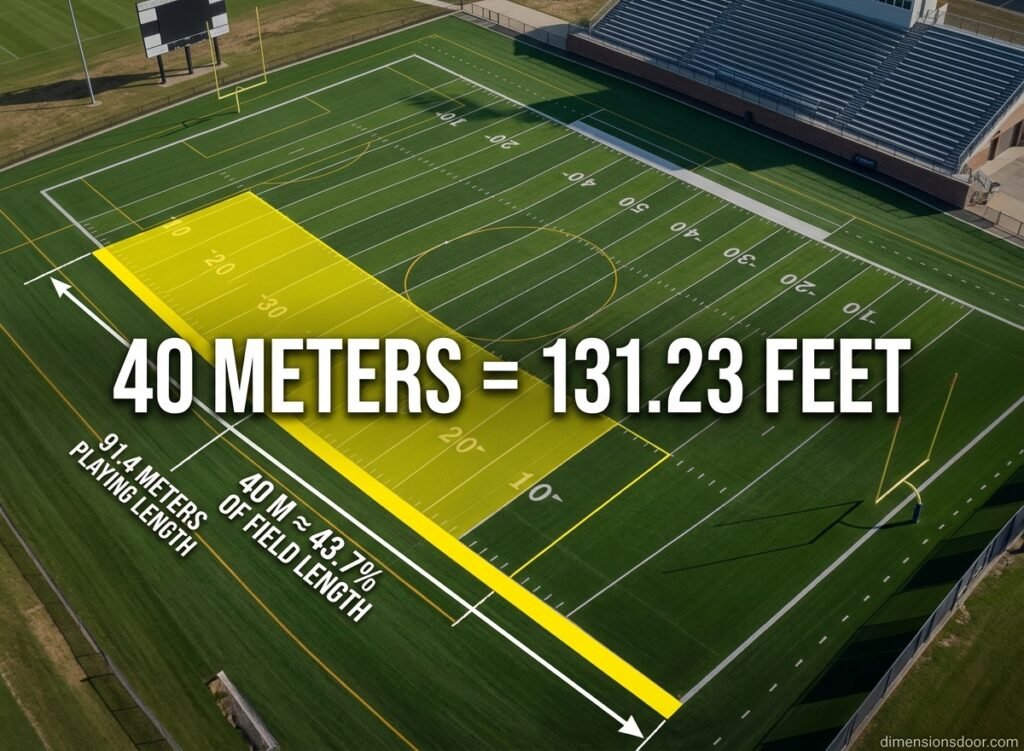 How Long Is 40 Meters? 15 Real-Life Examples, Comparisons & Visual  Guide