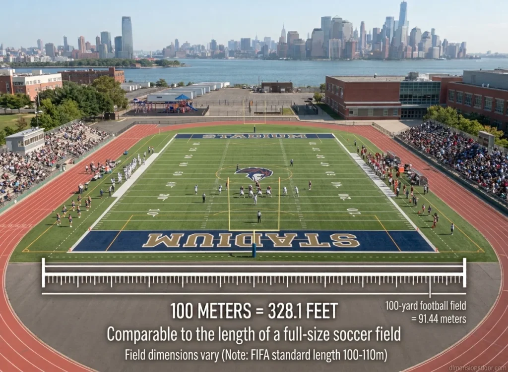 How Long Is 100 Meters? 15 Real-Life Comparisons, Examples & Visual Guide