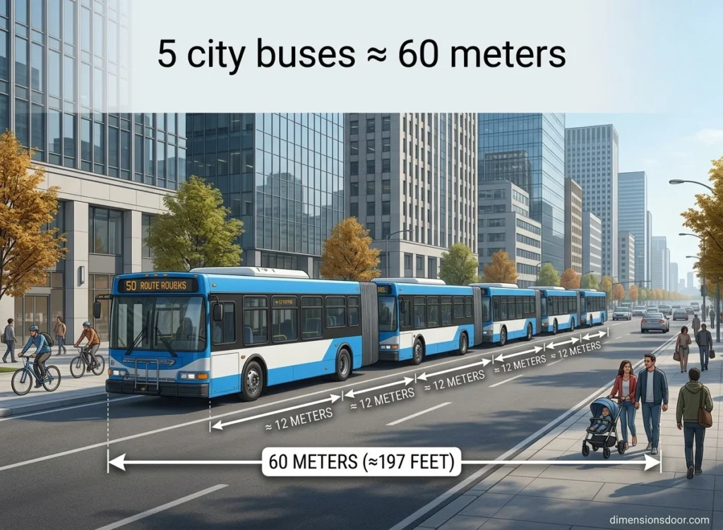 How Long Is 60 Meters? 15 Real-Life Comparisons, Examples & Visual Guide