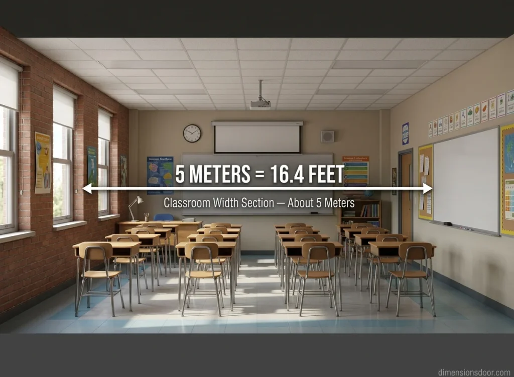 How Long Is 5 Meters in Feet and Inches?