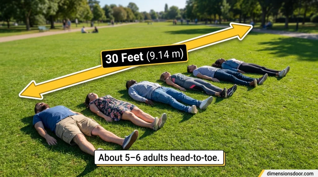 What Is 30 Feet Visually? How to Picture the Length