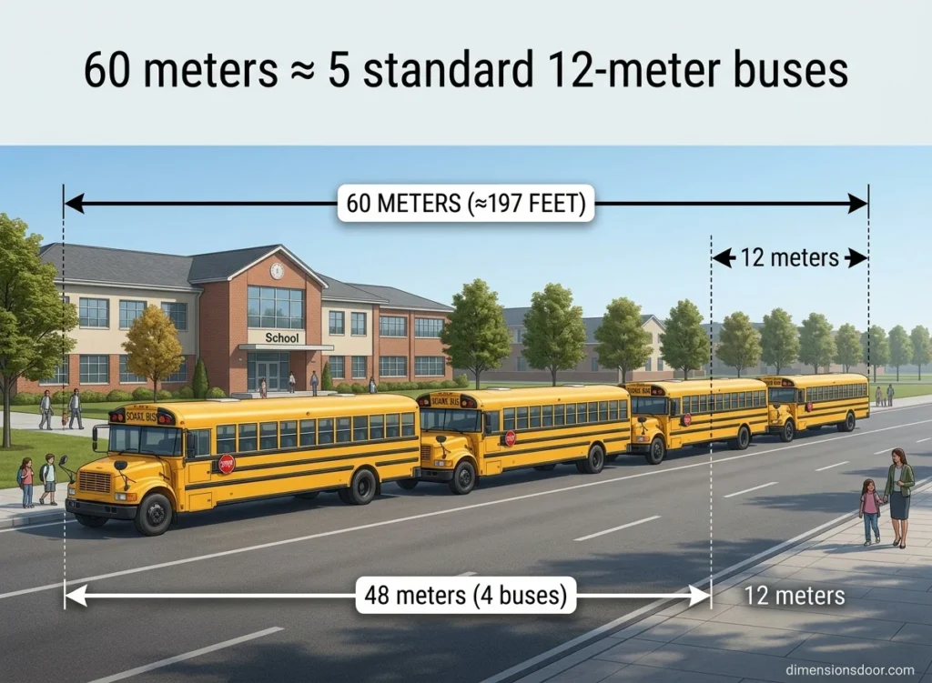 How Long Is 60 Meters? 15 Real-Life Comparisons, Examples & Visual Guide