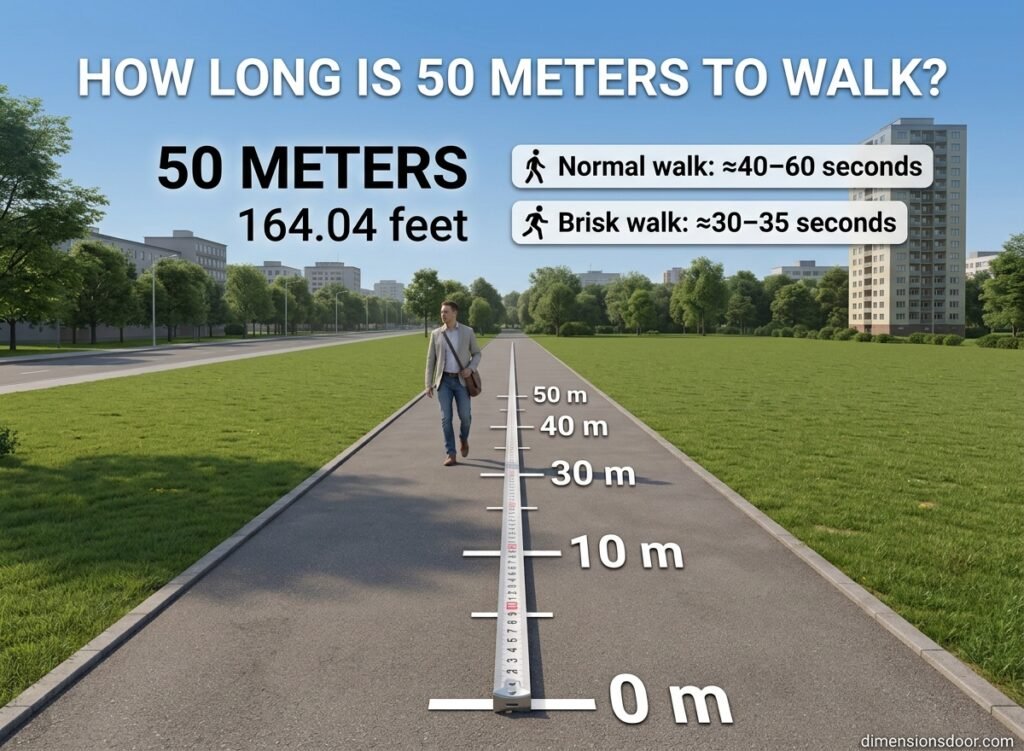 How Long Is 50 Meters? 15 Real-Life Examples, Comparisons & Visual Guide