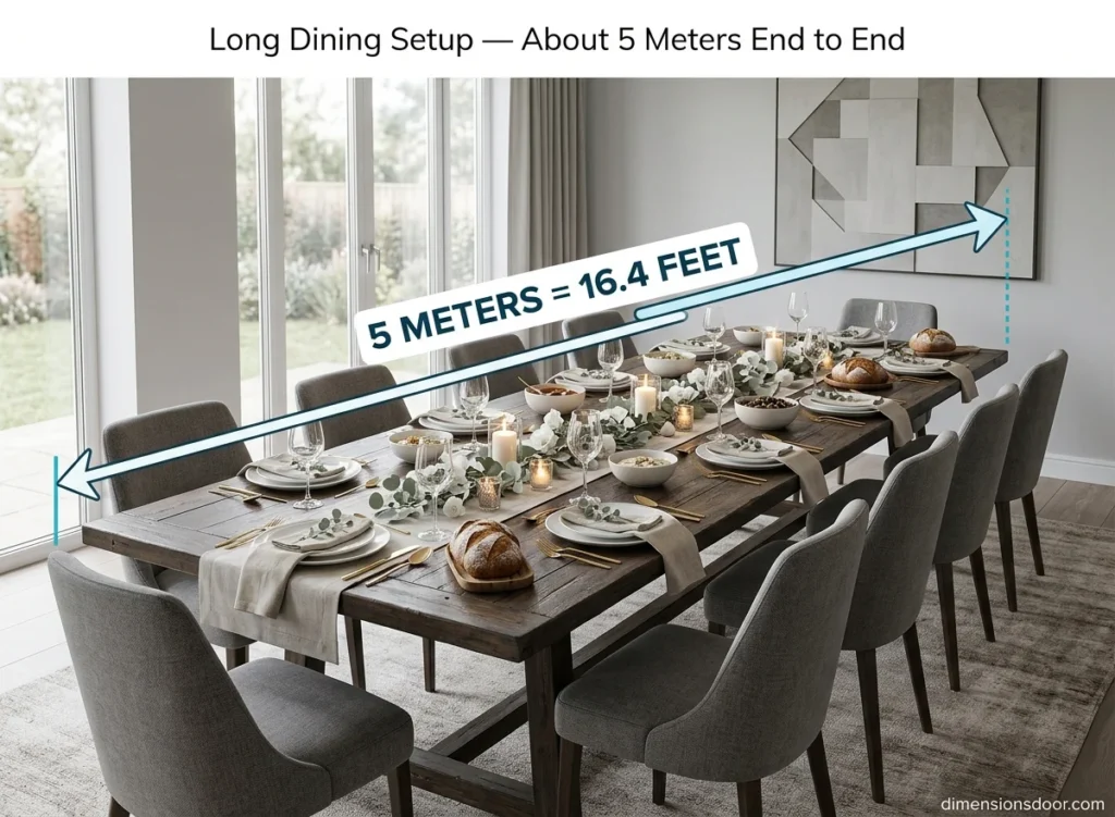 How Long Is 5 Meters in Feet and Inches?