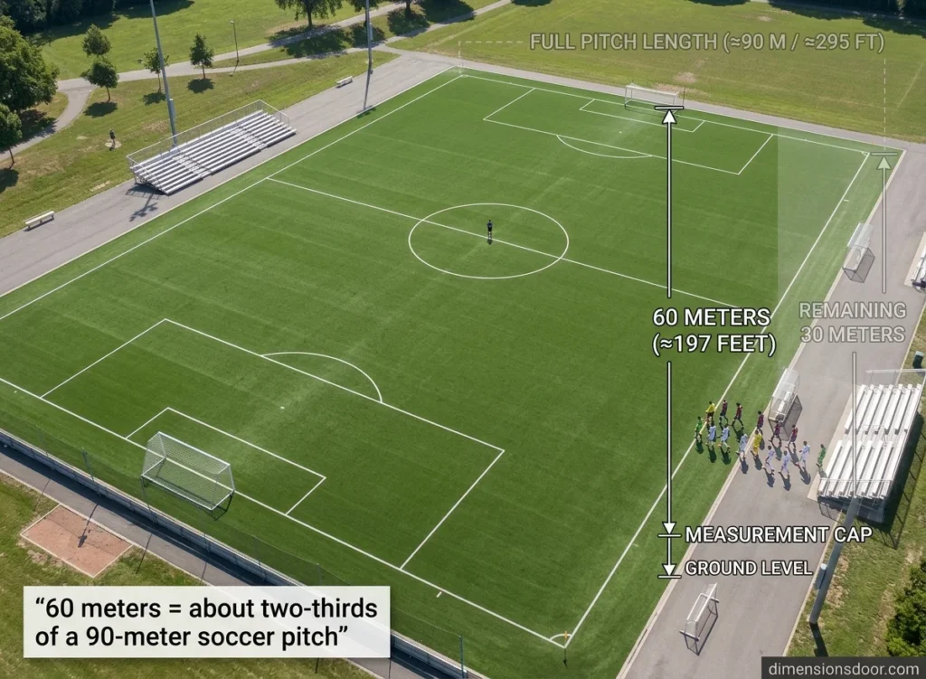 How Long Is 60 Meters? 15 Real-Life Comparisons, Examples & Visual Guide
