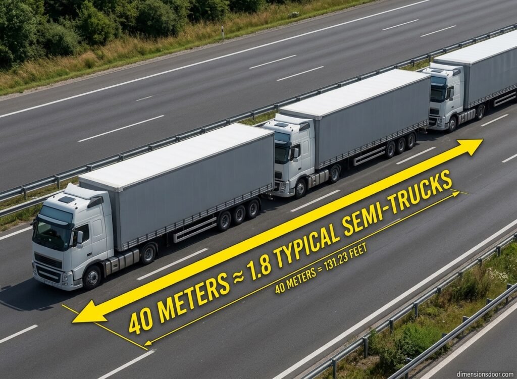 How Long Is 40 Meters? 15 Real-Life Examples, Comparisons & Visual Guide