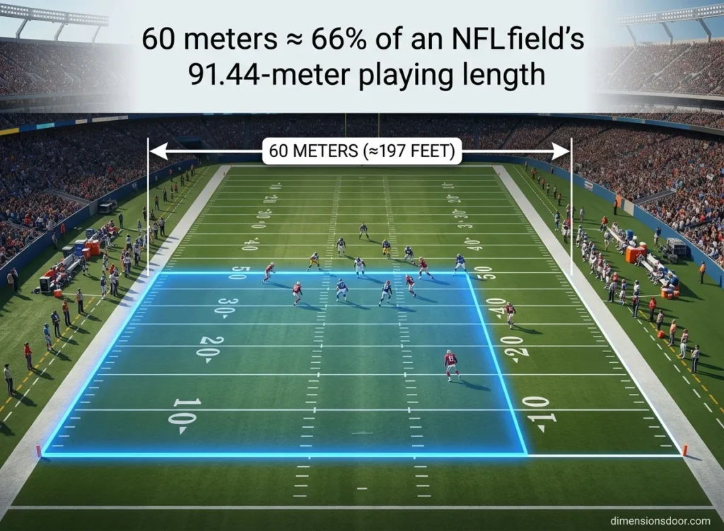 How Long Is 60 Meters? 15 Real-Life Comparisons, Examples & Visual Guide
