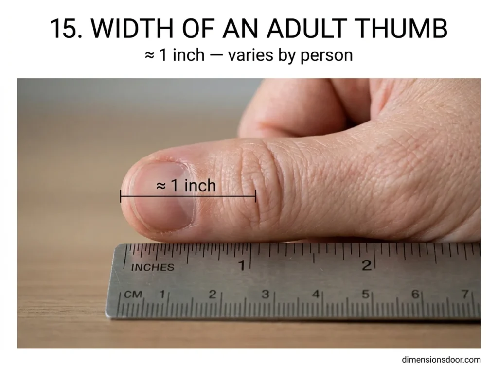 How Long Is 1 Inch? 15 Real-Life Examples, Comparisons & Visual Guide
