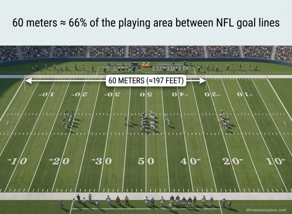 How Long Is 60 Meters? 15 Real-Life Comparisons, Examples & Visual Guide