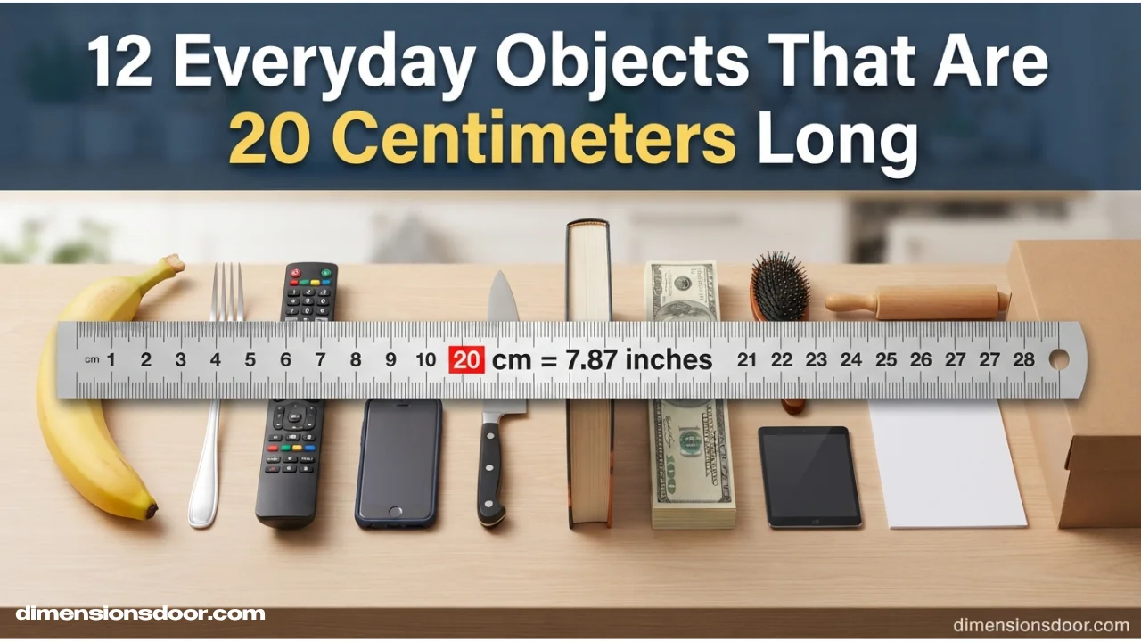 How Long Is 20 cm? 12 Everyday Objects That Are 20 Centimeters Long