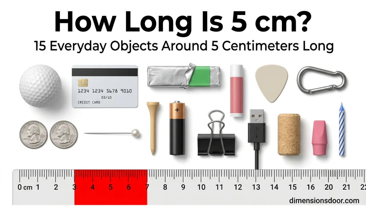 How Long Is 5 cm? 15 Everyday Objects That Are About 5 Centimeters Long
