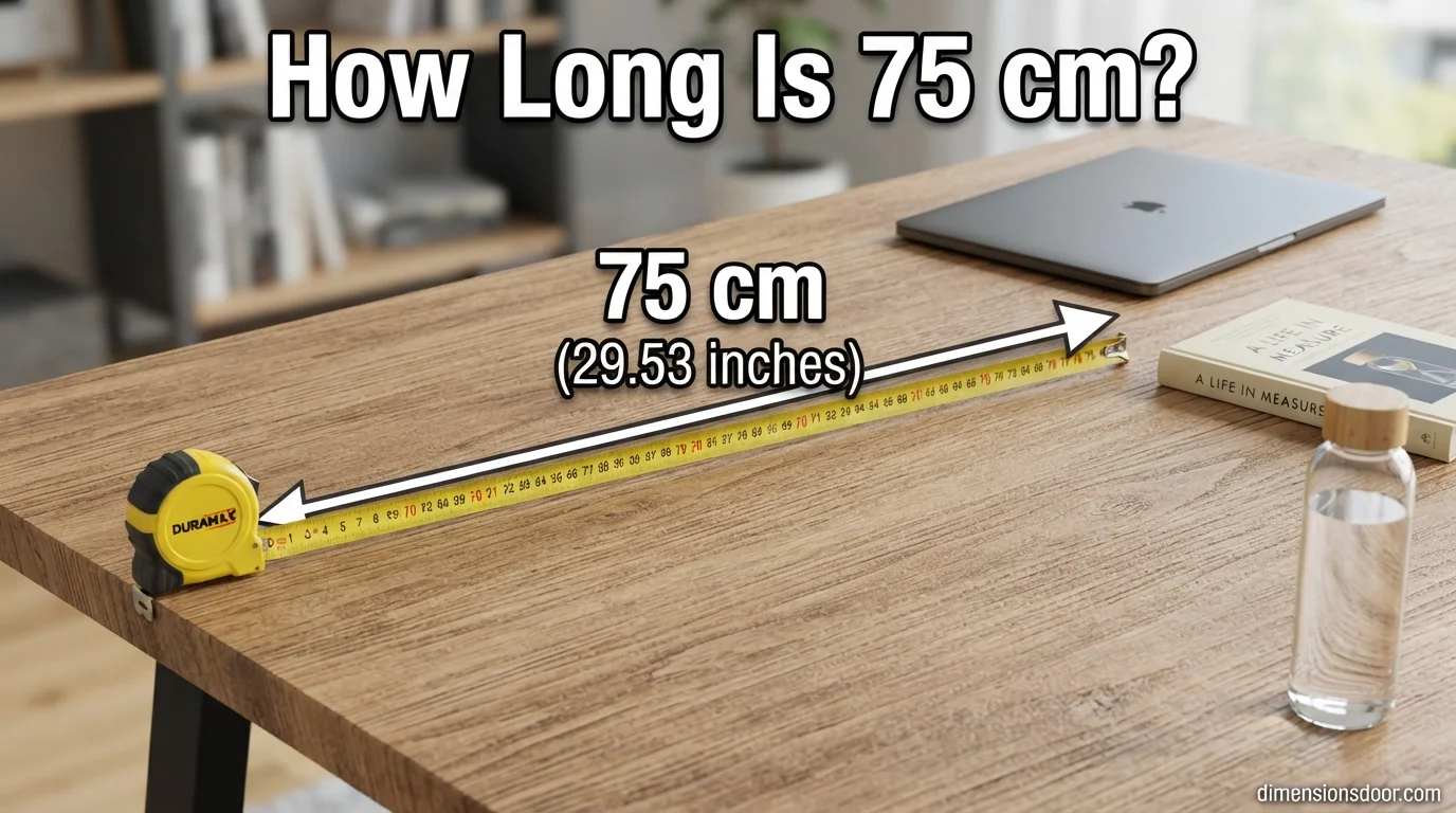 How Long Is 75 cm? 15 Everyday Objects That Are 75 Centimeters Long