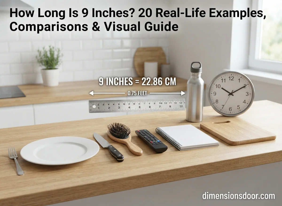 How Long Is 9 Inches? 20 Real-Life Examples, Comparisons & Visual Guide