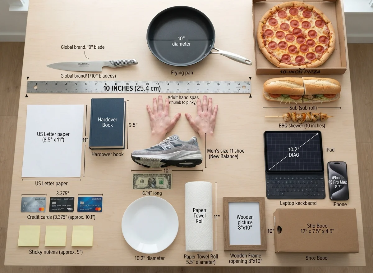 How Long Is 10 Inches? 20 Real-Life Examples, Comparisons & Visual Guide