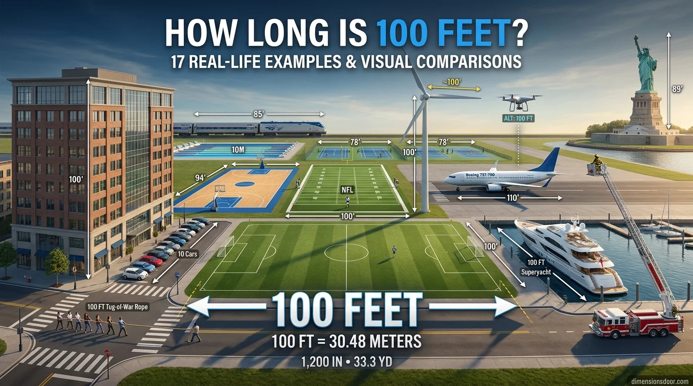 How Long Is 100 Feet? 17 Real-Life Examples, Comparisons & Visual Guide