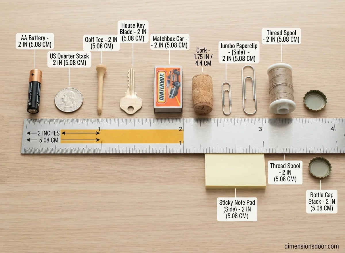 How Long Is 2 Inches? 20 Real-Life Examples, Comparisons & Visual Guide