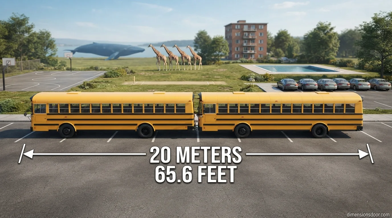 How Long Is 20 Meters? 15 Real-Life Examples, Comparisons & Visual Guide