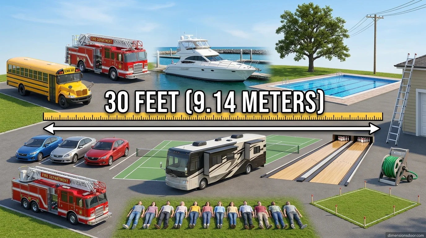 How Long Is 30 Feet? 15 Common Things That Are About 30 Feet Long
