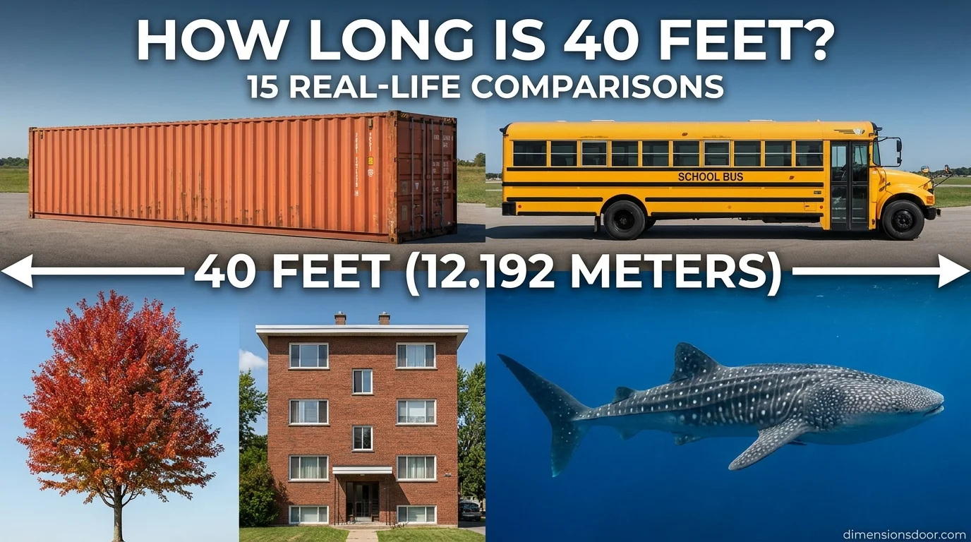 How Long Is 40 Feet? 15 Everyday Examples, Visual Comparison & Easy Conversion