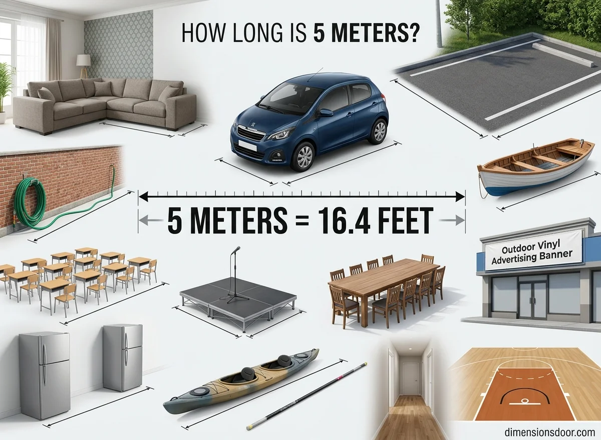 How Long Is 5 Meters? 15 Real-Life Examples, Comparisons & Visual Guide
