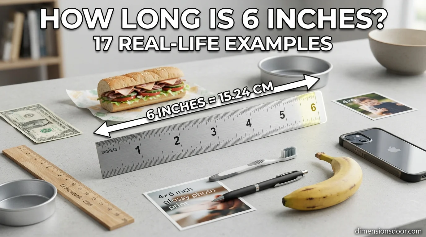 How Long Is 6 Inches? 17 Real-Life Examples & Visual Comparison
