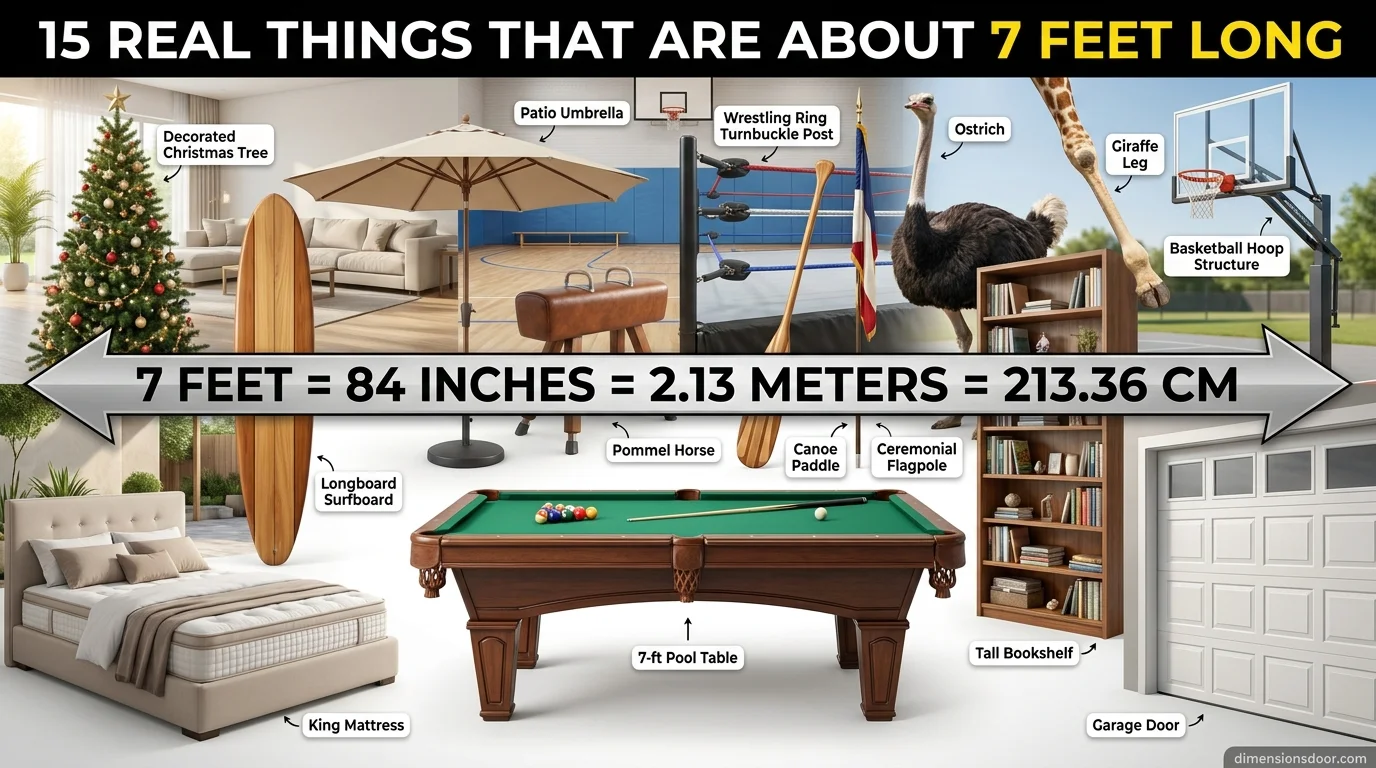 How Long Is 7 Feet? 15 Common Things That Are About 7 Feet Long