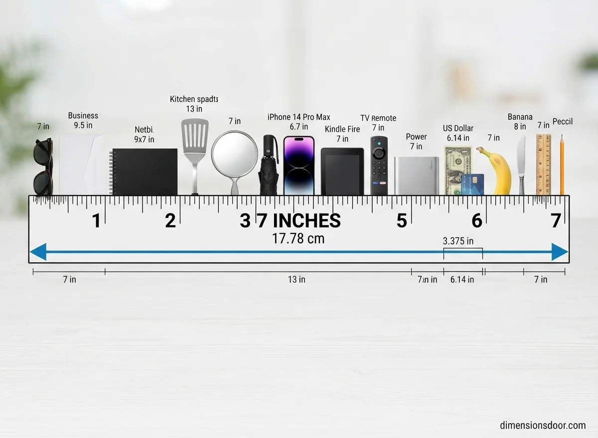 How Long Is 7 Inches? 22 Real-Life Examples, Comparisons & Visual Guide