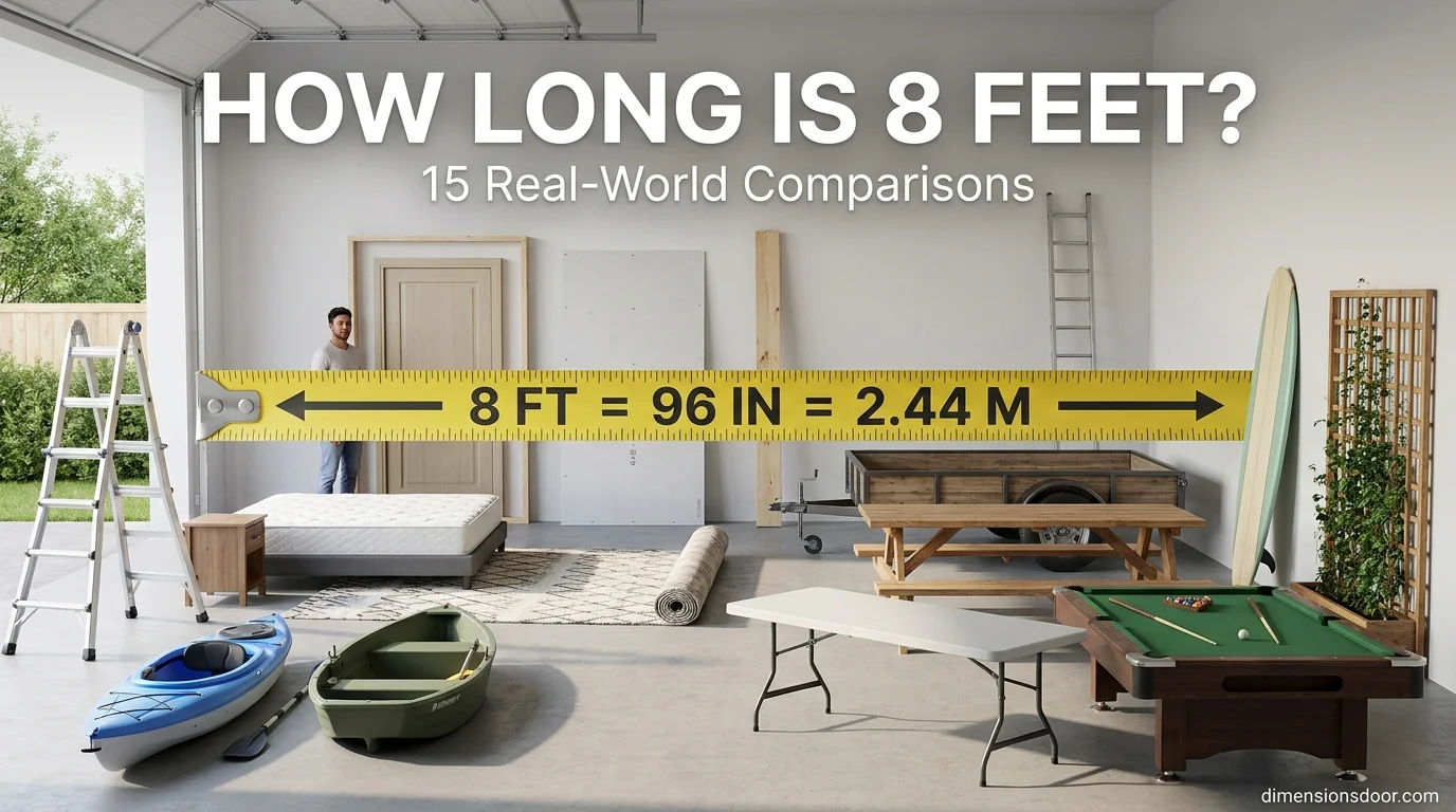 How Long Is 8 Feet? 15 Common Things That Are About 8 Feet Long