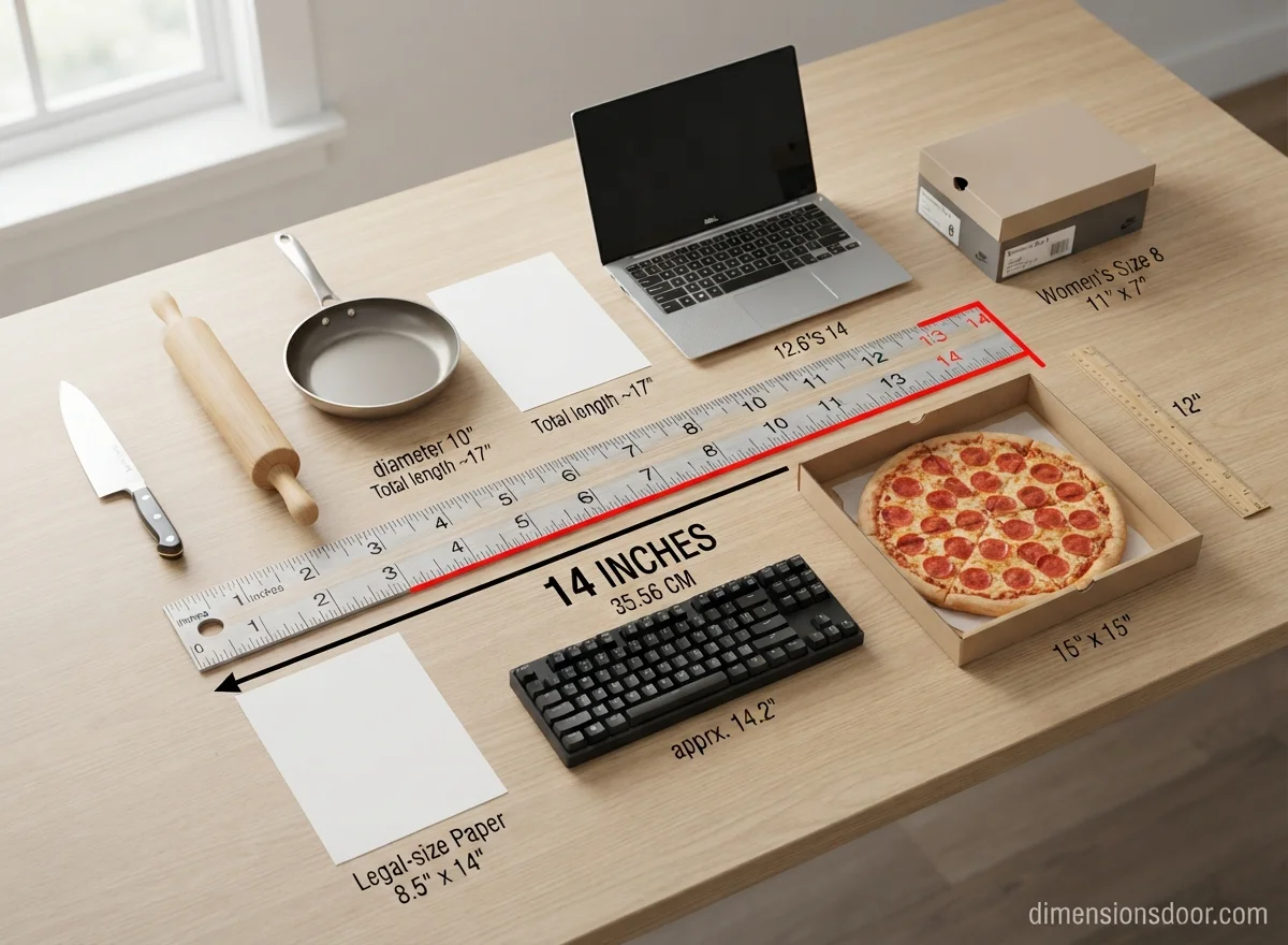 How Long Is 14 Inches? 20 Real-Life Examples, Comparisons & Visual Guide