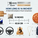 How Long Is 16 Inches? 20 Real-Life Examples, Comparisons & Visual Guide