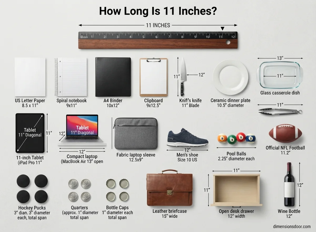 How Long Is 11 Inches? 20 Real-Life Examples, Comparisons & Visual Guide
