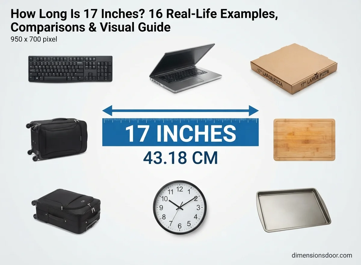 How Long Is 17 Inches? 16 Real-Life Examples, Comparisons & Visual Guide